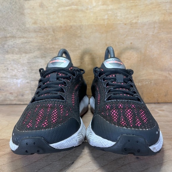 Under Armour CHARGED ROGUE Womens Size 6 Running Shoes Sneakers Black Pink - Picture 2 of 9